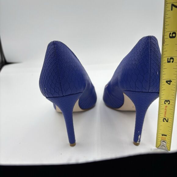 Jessica Simpson‎ Heels Womens Size 6 Levin Blue Snake Print Pumps - Picture 6 of 10